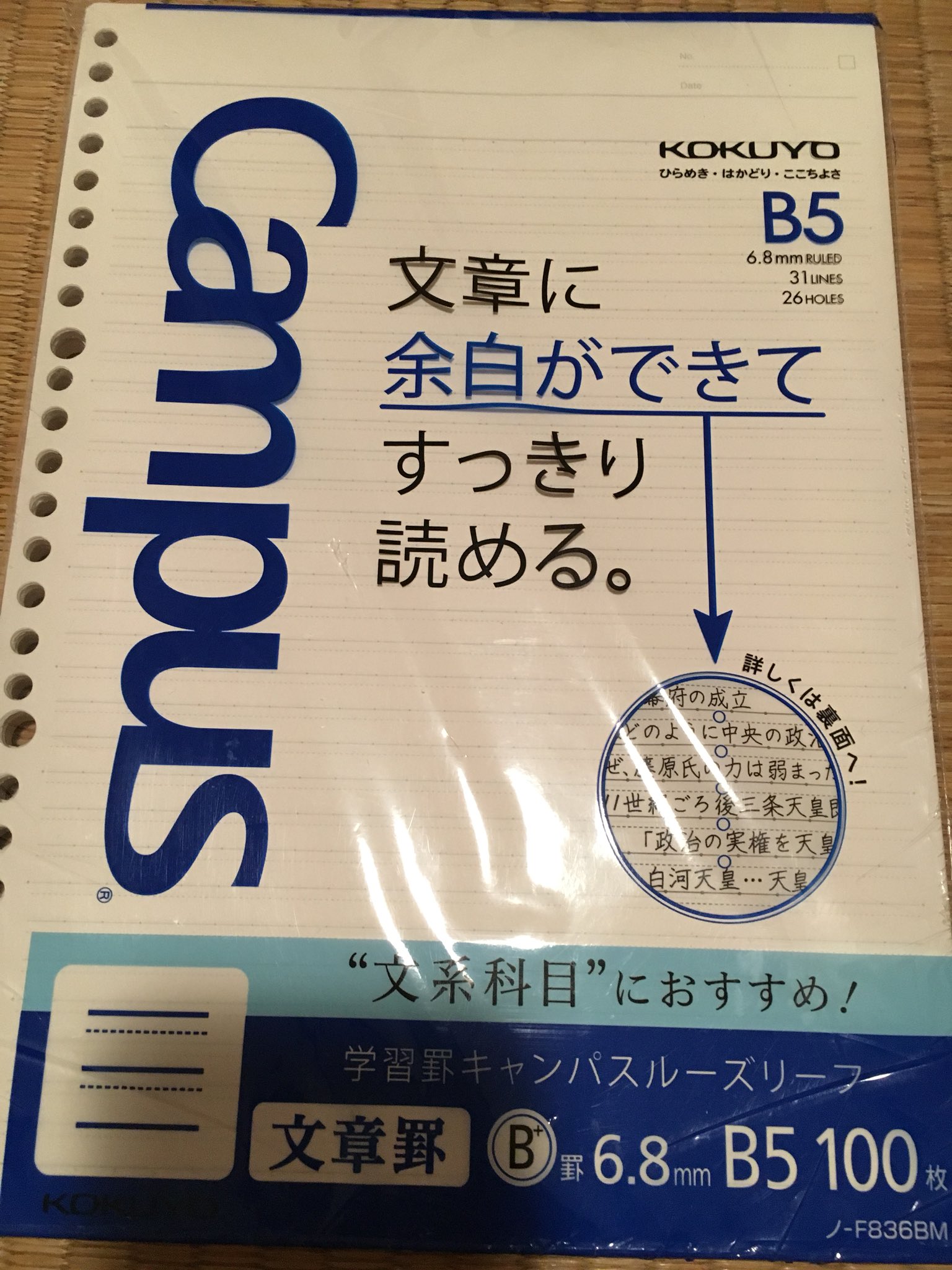 あるん lun 今日見つけて買ったルーズリーフ これはもう英語用というよりも まさに 中国語用 でしょう 上の細い罫にピンインを書くのだ これこそ中国語学習者必須の商品でしょう T Co Ivdbwcnl Twitter