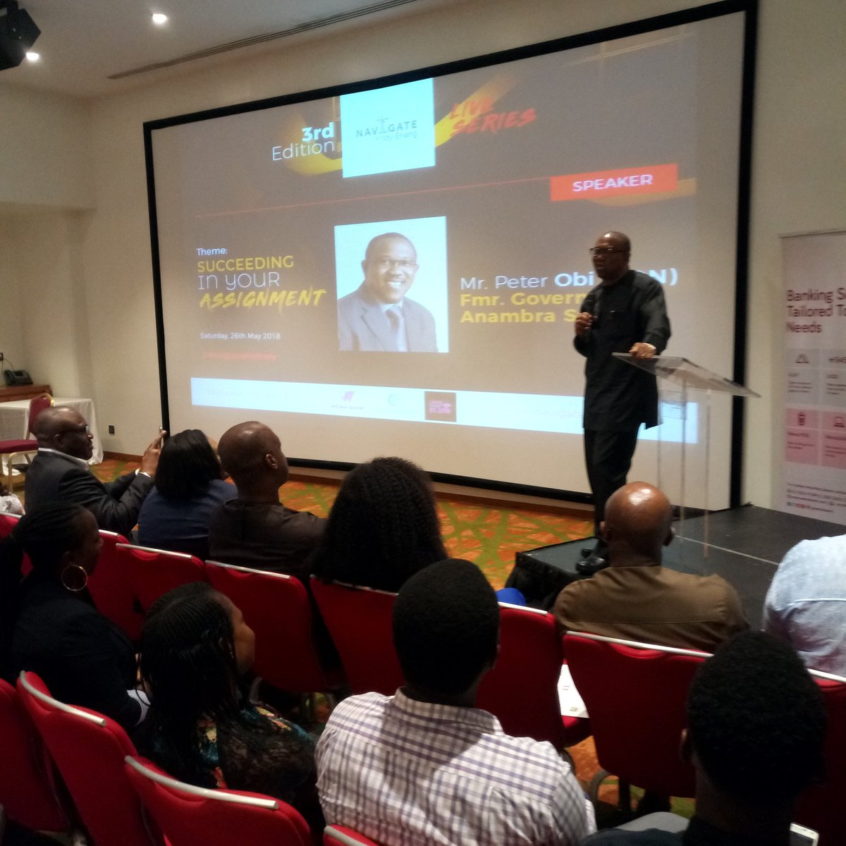 wemabank's tweet image. Learning is a critical component of succeeding in your assignment. 

Governor Peter Obi is speaking at the Navigate with Idy Series. #navigatewithidy