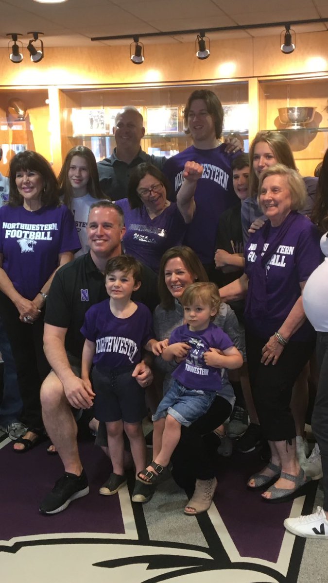 DollBrian's tweet photo. Yesterday was amazing for another New Trier Football player @duke_olges The new facilities at Northwestern just blew me away! #proudcoach https://t.co/QUmzBxbulh