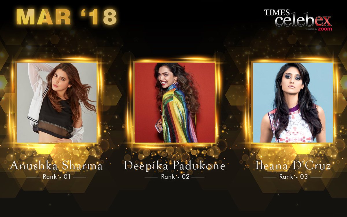 TimesCelebex's tweet photo. Meet the top 3 actresses of #TimesCelebex for the month of March. Tune in to @ZoomTV at 7:30 pm tonight to know the #TScore of your favorite stars! https://t.co/gCqa6zj6BW