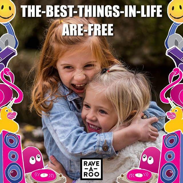 THE-BEST-THINGS-IN-LIFE-ARE-FREE #ravearoo #kidsrave #bestthingsinlifearefree #children #kidsentertainment #familyfriendly #thingstodowithkids #party #fun #music #dance #rar #familyfun #parenting #life #uncle #aunt #coolkids #parentinggoals #familygoals #familyrave