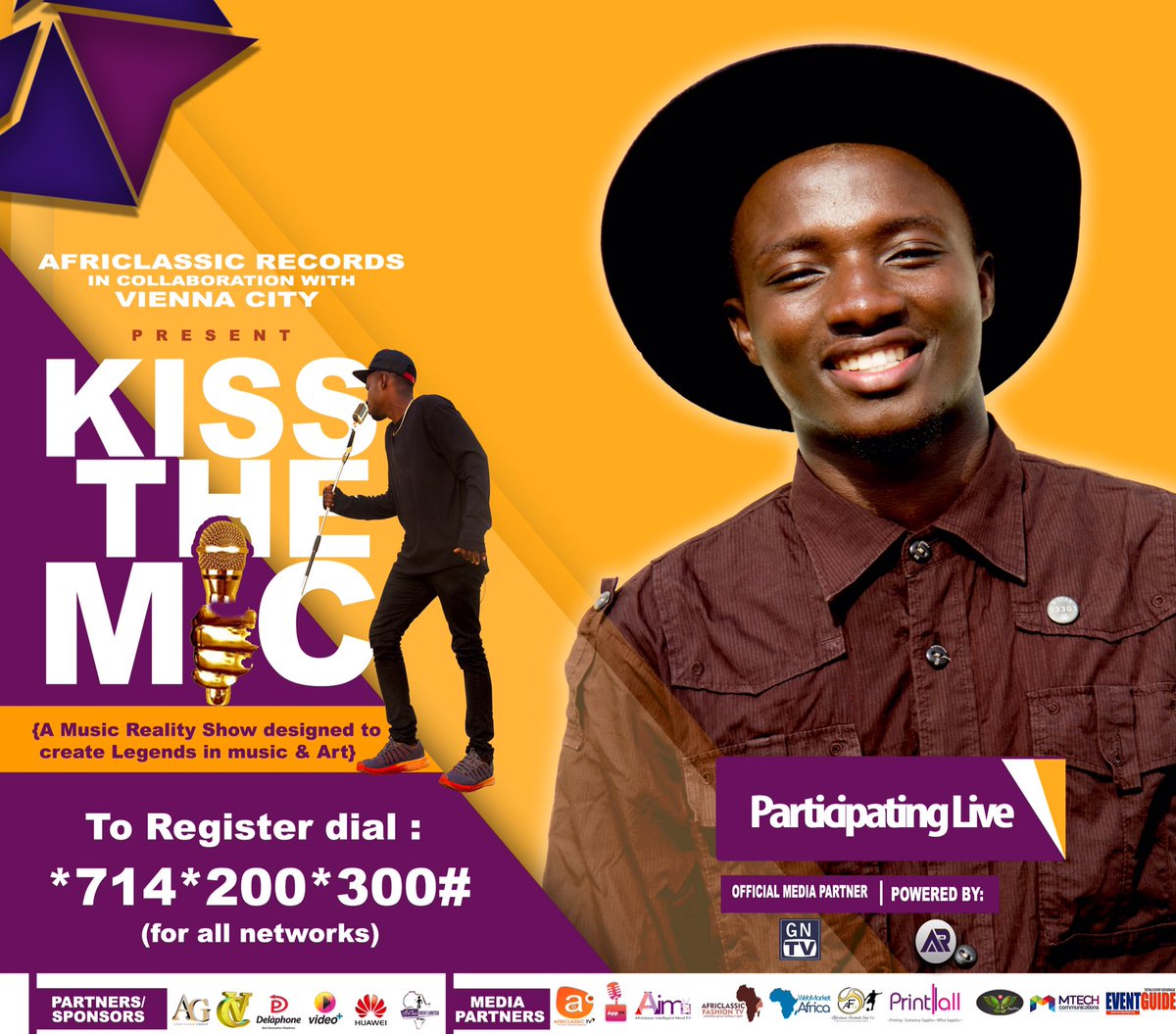Hay_for_d's tweet photo. #KissTheMic
AFRICLASSIC RECORDS IN COLLABORATION WITH VIENNA CITY presents

#KissTheMic🎙

⛩Auditions Starts &amp; Ends 
📆June 2nd-30th, 2018
⏰Time 8am-5pm

⛳️TEMA 2nd June
⛳️KUMASI 9th June
⛳️Takoradi 16th June
⛳️Winneba (central campus) 23rd June
⛳️Circle 30th June https://t.co/rIMMCO2E1d