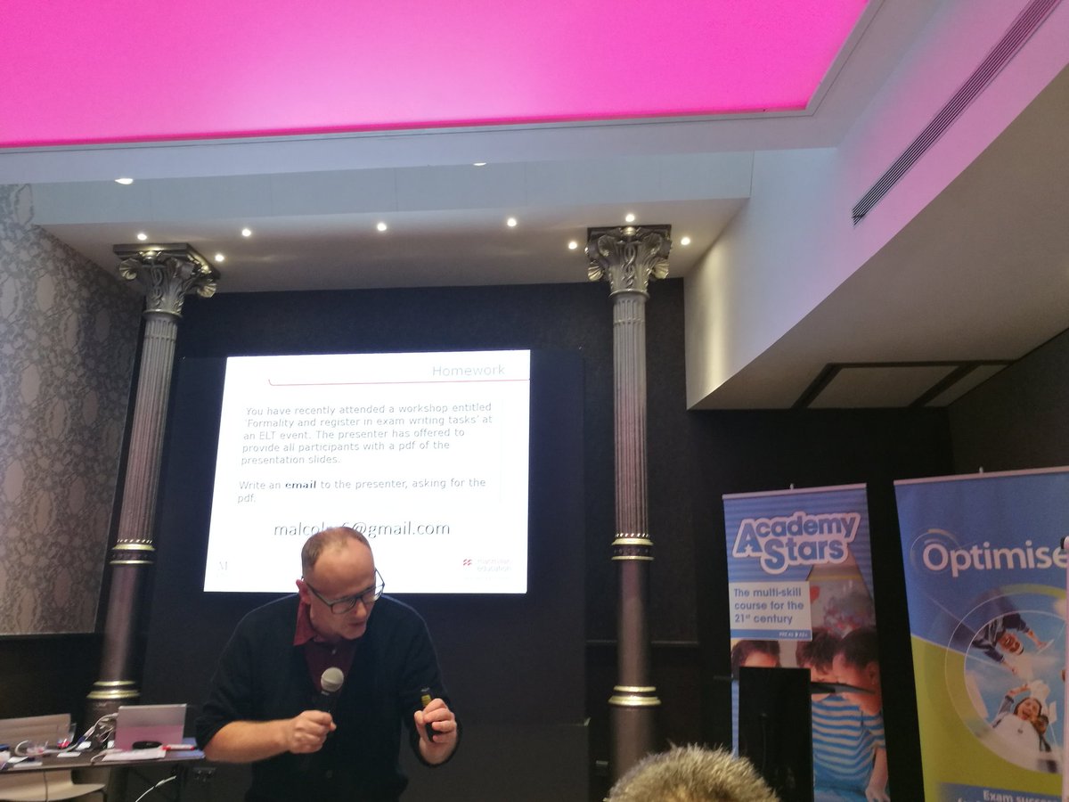 GoGeraTeacher's tweet photo. So, on a Saturday morning, we as EFL teachers should ne asking ourselves, what is register? How can we help our learners use the appropriate register in their writing?! #macmillanadbcn https://t.co/RO2OTxb6wz