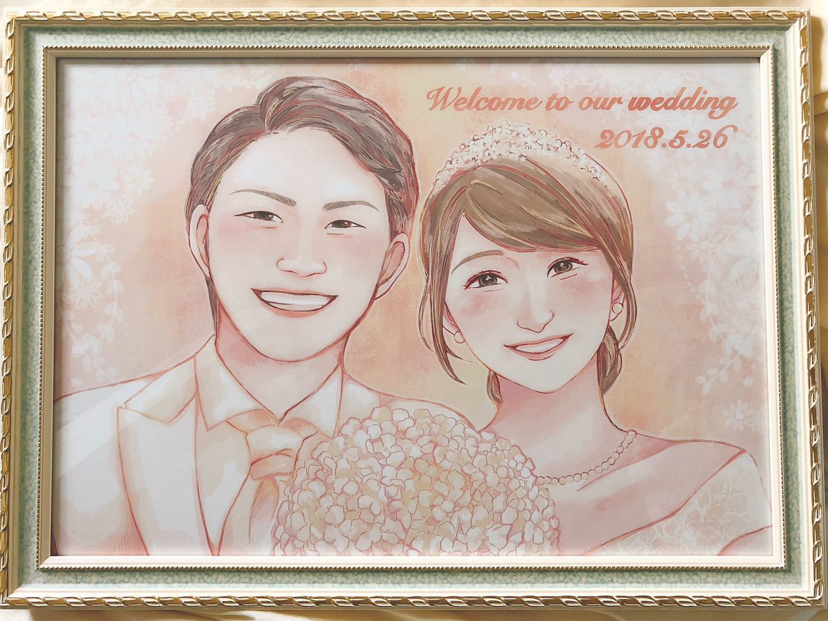 ট ইট র ミツコ 今日はいとこの結婚式でした ふたりの絆を感じる本当に素晴らしい結婚式でした いとこの花嫁姿が綺麗すぎて綺麗すぎて ウェルカムボードをまかせてくれて本当にありがとう 素敵な旦那さんと これからも末永くお幸せに