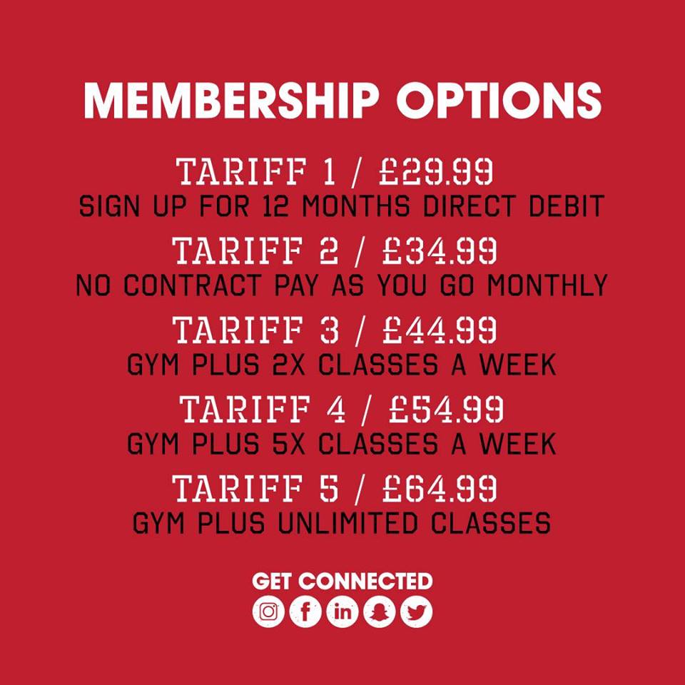urbfitgroup's tweet photo. Here's our membership prices!

Don't forget for a whole month we are offering Tariff 5 for £29.99 (students £24.99), make the most of this fantastic deal whilst you still can! https://t.co/Prxq1tqV5s
