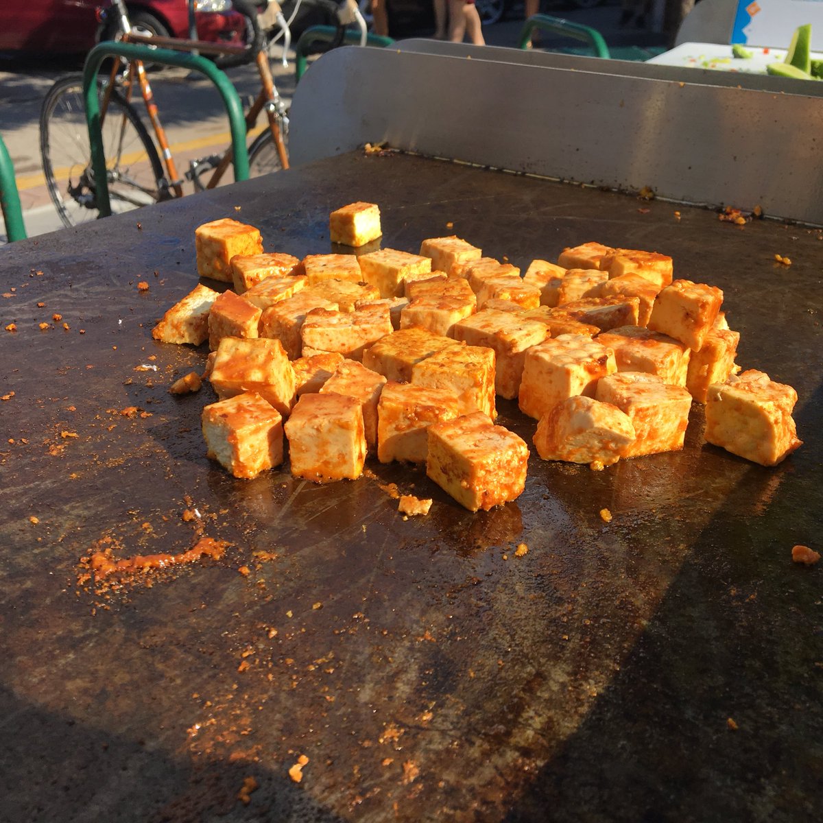 If you haven’t made it down to the Iowa City Farmer’s Market yet, head on down and say hi! We’re cookin up a killer scramble, an original sweet n spicy dish, and sampling out our newest venture - MAYU! A new tofu-based, protein rich, all vegan mayonnaise! #iowacity #tofu #local