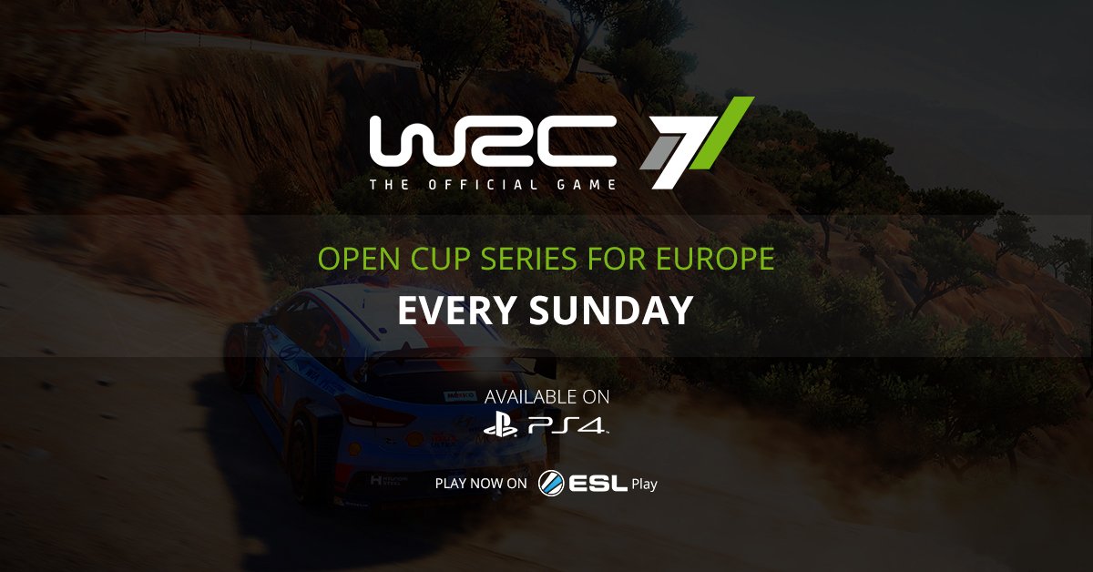 ESLNewGames's tweet photo. 🇪🇺 WRC 7 (PS4) Open Cup #36
📆 Tomorrow
🕑 17:00 CEST
➡️ https://t.co/8ooWZu5KHT https://t.co/Aj3Q3pL2yJ