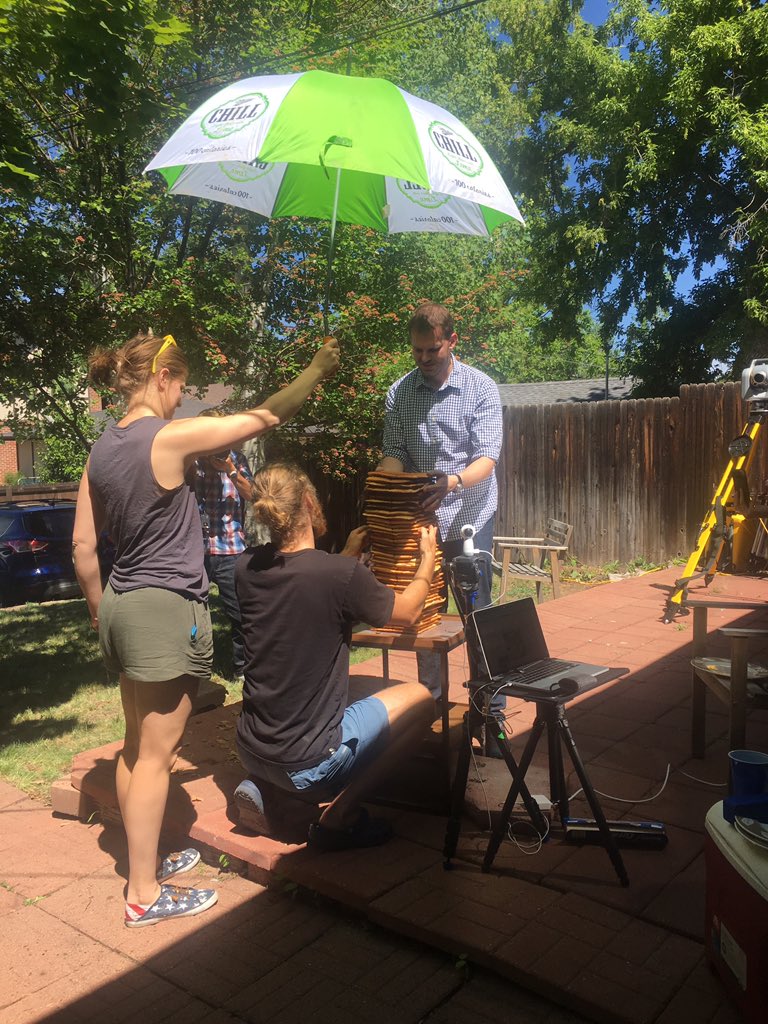 They are still stacking with the added help of a Miller Chill light beer with lime umbrella