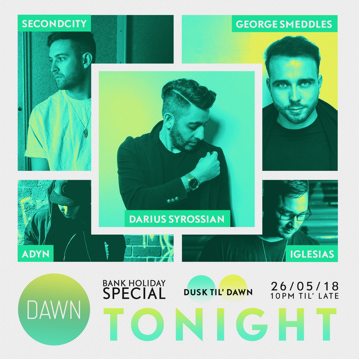 TONIGHT IS THE NIGHT 😈
<a href="/DariusSyrossian/">Darius Syrossian</a> / <a href="/Secondcityuk/">Secondcity</a> / <a href="/GeorgeSmeddles/">George Smeddles</a> / @JoeIglesiasDJ / ADYN 💃

Final Tickets: goo.gl/bi7FiK