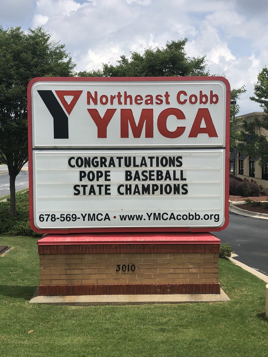 Pope_Baseball's tweet photo. Thank you @EastCobbYMCA! https://t.co/ktDEiummyh