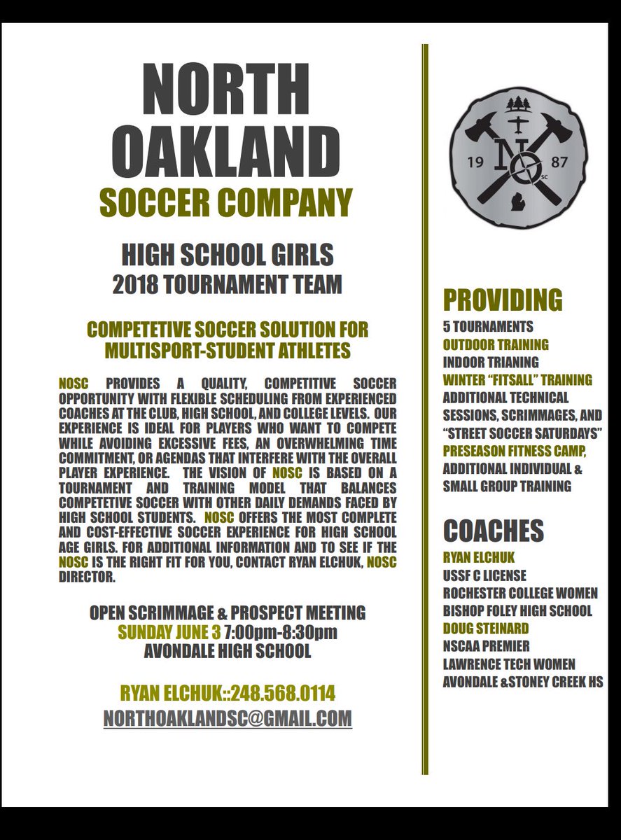 North Oakland Soccer Company tweet media