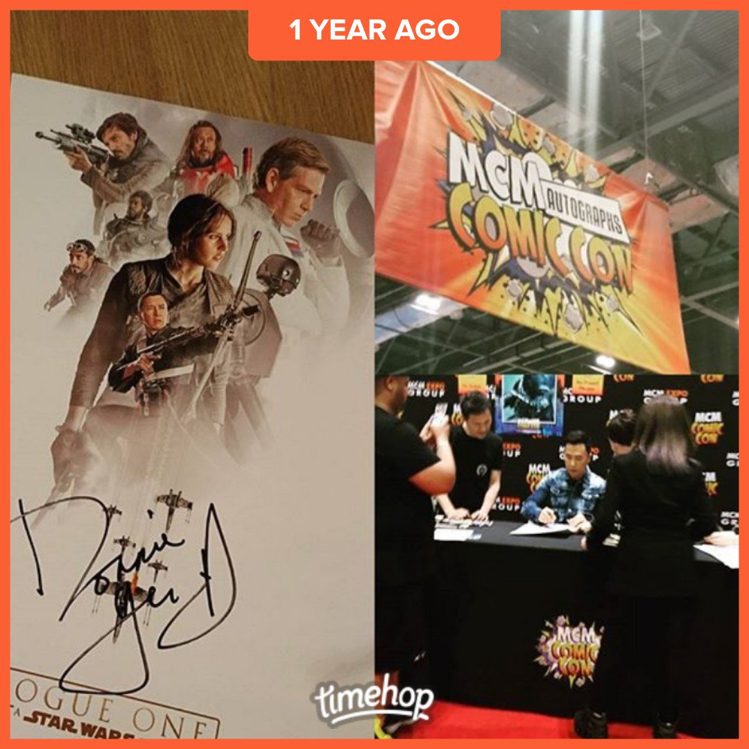 PamBahia1's tweet photo. Last year I met @DonnieYenCT at #MCMComicCon ☺
Such an ace guy!
Today I went to #HVFFLondon
and met a few more of my heroes 😍
#comicconweekend #BankHolidayWeekend https://t.co/dXkbcDPIWP