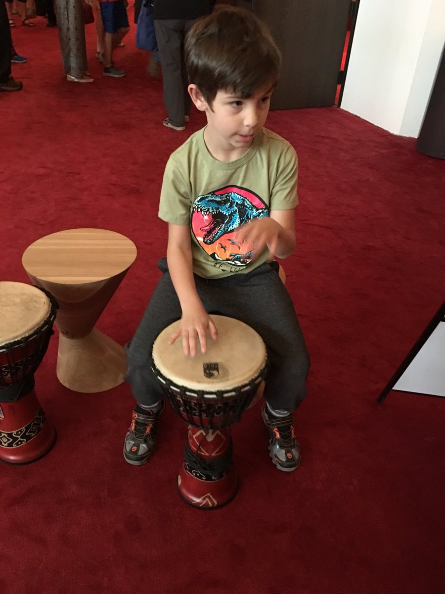 stephbell81's tweet photo. What I have learned so far: apparently my little noise maker has a natural talent for brass instruments... And I thought the drums were bad enough! ππ #NoiseMaker #FamilyConcert #Learning4Fun @CanadasNAC https://t.co/e8MrMSrNXC