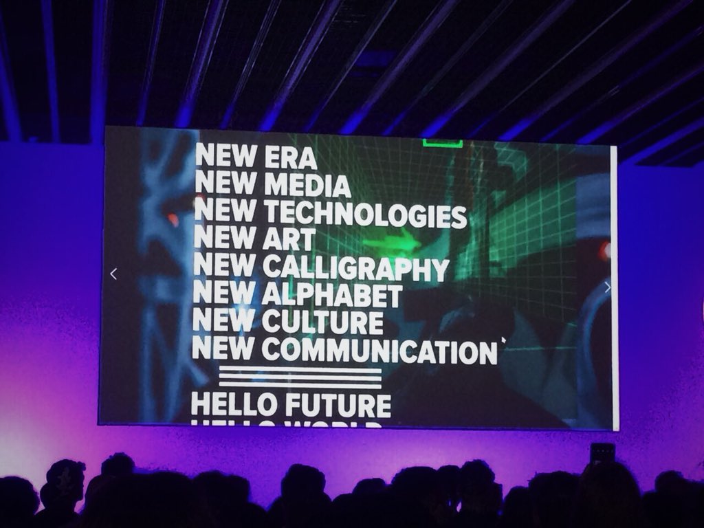 graphixsupastar's tweet photo. Powerful keynote by Pokras Lampas about #future #creativity #inspiration    @OFFFest @offf18 https://t.co/wSWMZVC9X8