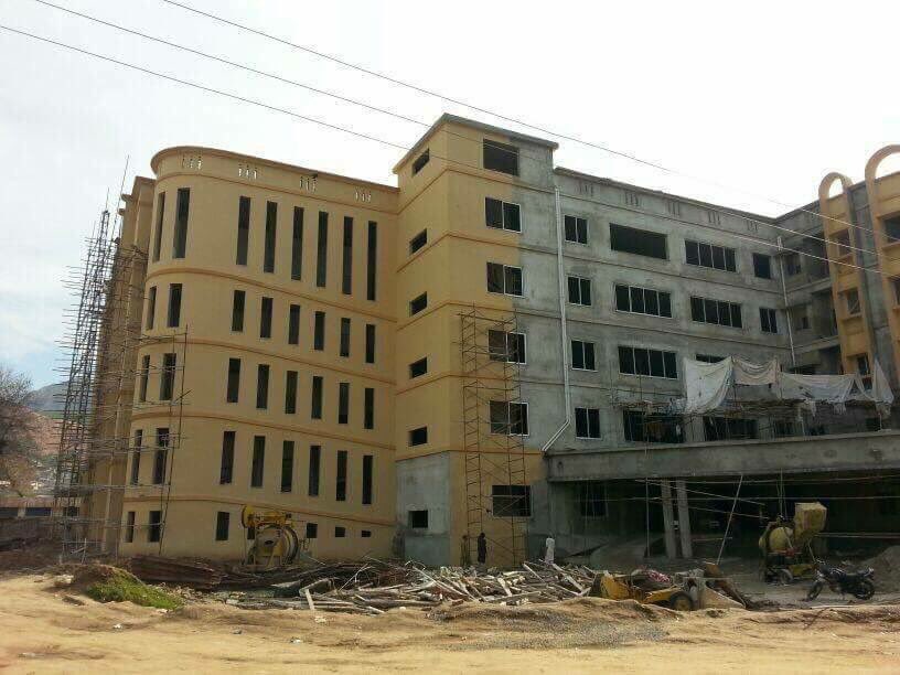 13/15) DHQ Batakhela Malakand new building. Capacity : 210 bedsStart year : 2012Completion Year : 2018Status : Near completion