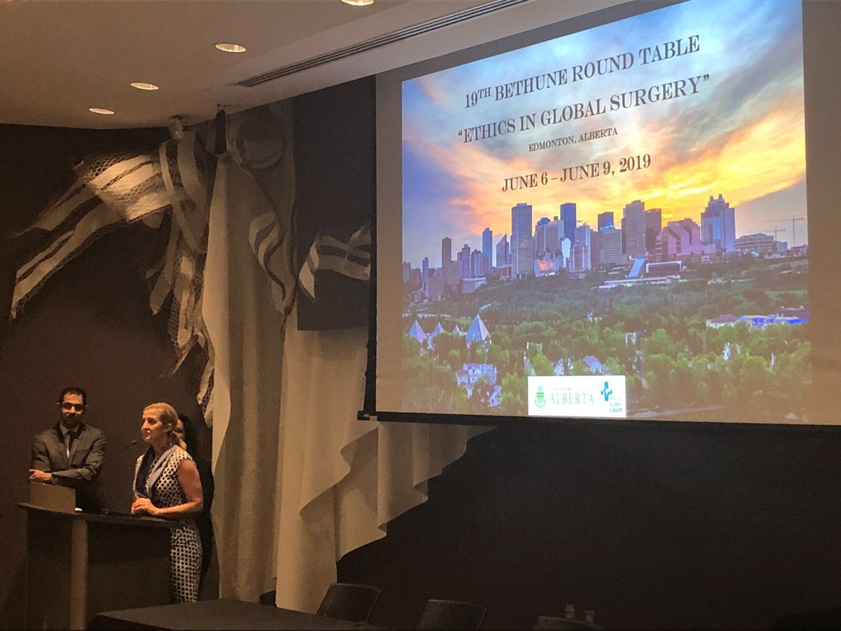 U of A Global Surgery (@ogs_yeg) on Twitter photo It’s official! The U of A Office of Global Surgery is hosting the Bethune Round Table in June 2019 in beautiful Edmonton. The 2019 theme: Ethics in Global Surgery!
Stay tuned to learn more about our interdisciplinary focus! #yeg #BRT2019 #Bethune2019 @JayLHogan <a href="/VanessaFawcett1/">Vanessa Fawcett, MD</a> It’s official! The U of A Office of Global Surgery is hosting the Bethune Round Table in June 2019 in beautiful Edmonton. The 2019 theme: Ethics in Global Surgery!
Stay tuned to learn more about our interdisciplinary focus! #yeg #BRT2019 #Bethune2019 @JayLHogan <a href="/VanessaFawcett1/">Vanessa Fawcett, MD</a>