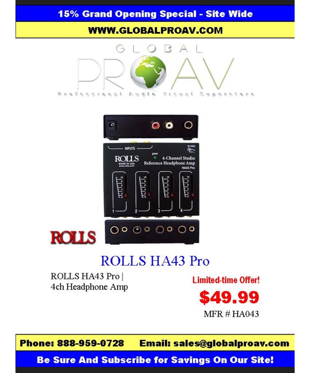 Headphone Amps at Crazy Prices! GlobalProAV.com. #proaudio #proav #sound  #globalproav #studio #dj #lighting #video #music