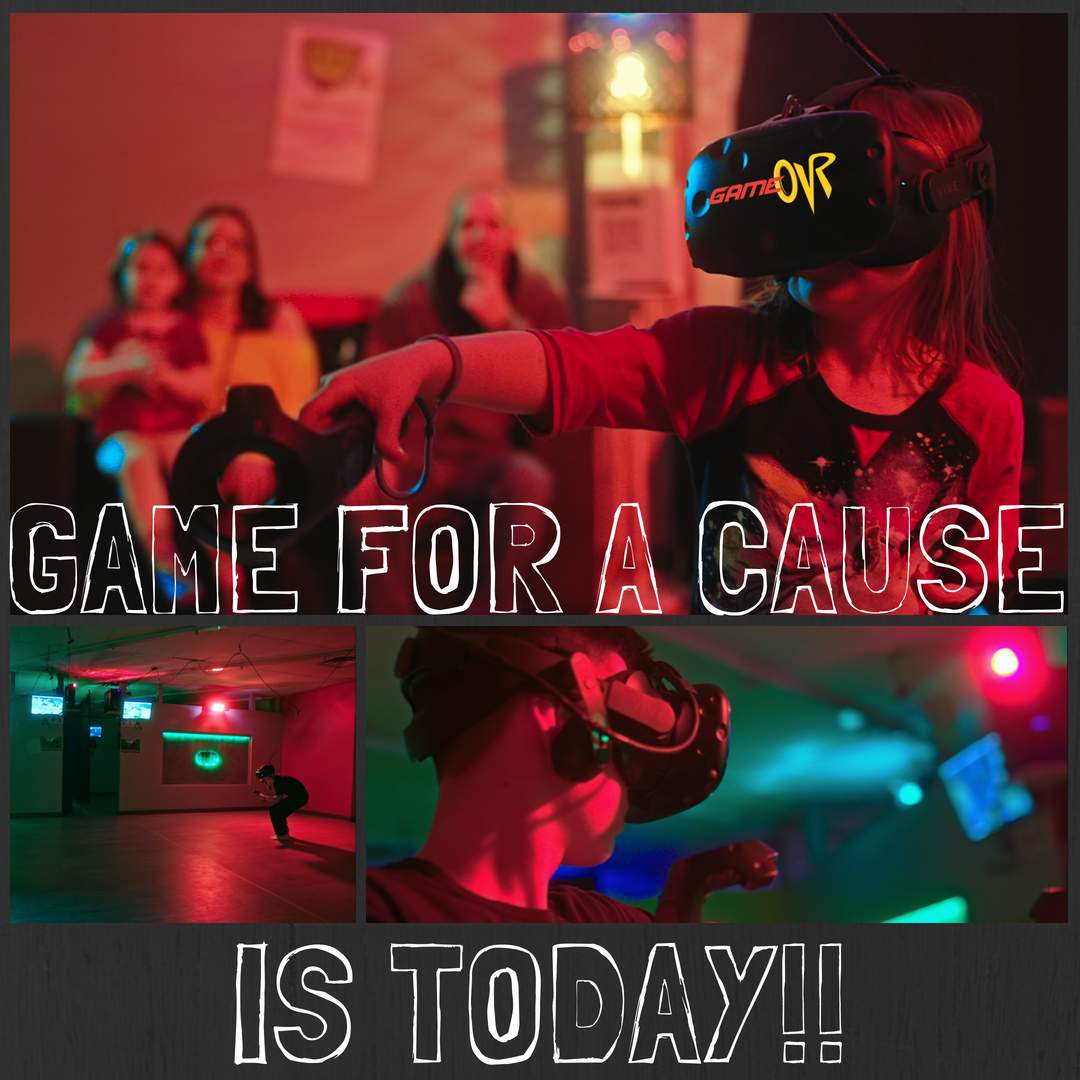 GameOVR2017's tweet photo. Want prizes? Gift bags? Get your butt down here between 1-4 PM! 
Book our wireless rooms today for a sneak peek at next months new game release!
#Excited #gorn #gifts #vr #vrarcade #yegkids #yeggers #stalbertlocal #free #madeinyeg #yegevents #stalbertkids #games #stalbertevents https://t.co/Jh3FlZ7Aky