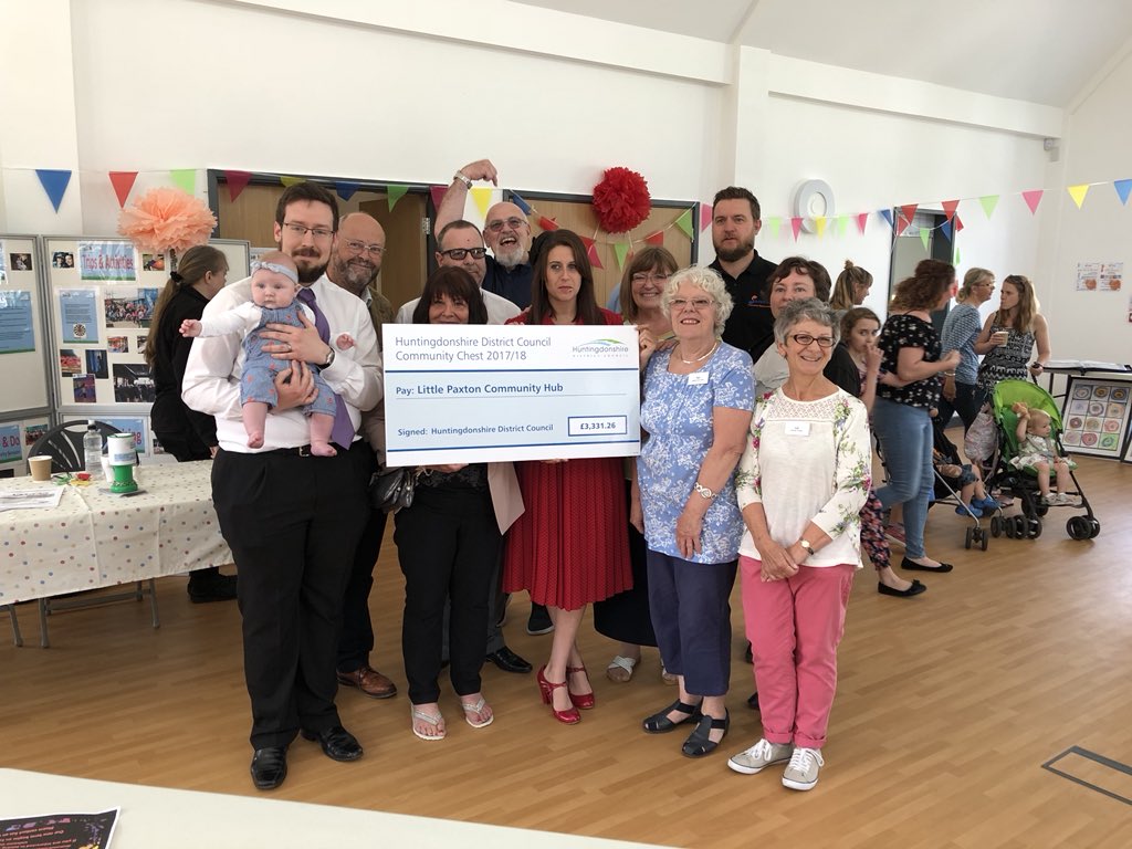 PLRGaskin's tweet photo. Great fun at the opening of The Hub at Little Paxton this morning, well done to all the trustees and local community for all their hard work! https://t.co/gdiQACpry8