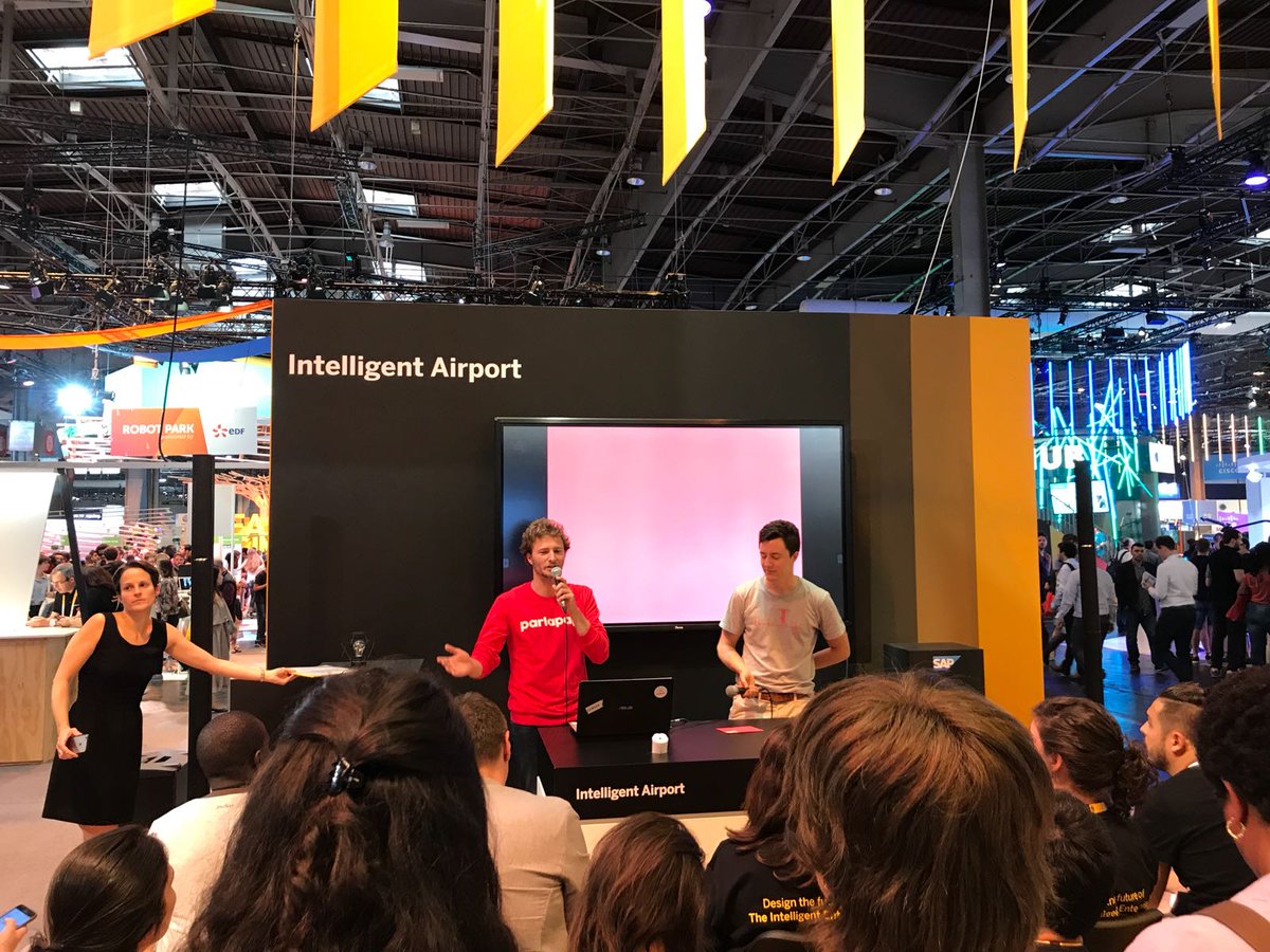 EnactusFrance's tweet photo. [#VivaTech] Retrouvez l'équipe Enactus HEC qui défend son projet Parlapapi à la finale du #socialTechChallenge organisé par @SAPFrance et @EnactusFrance 

#vivatech #TechForGood #SocialTechChallenge #innovation #SocEnt #WeAllWin https://t.co/wXO5lqKlgw