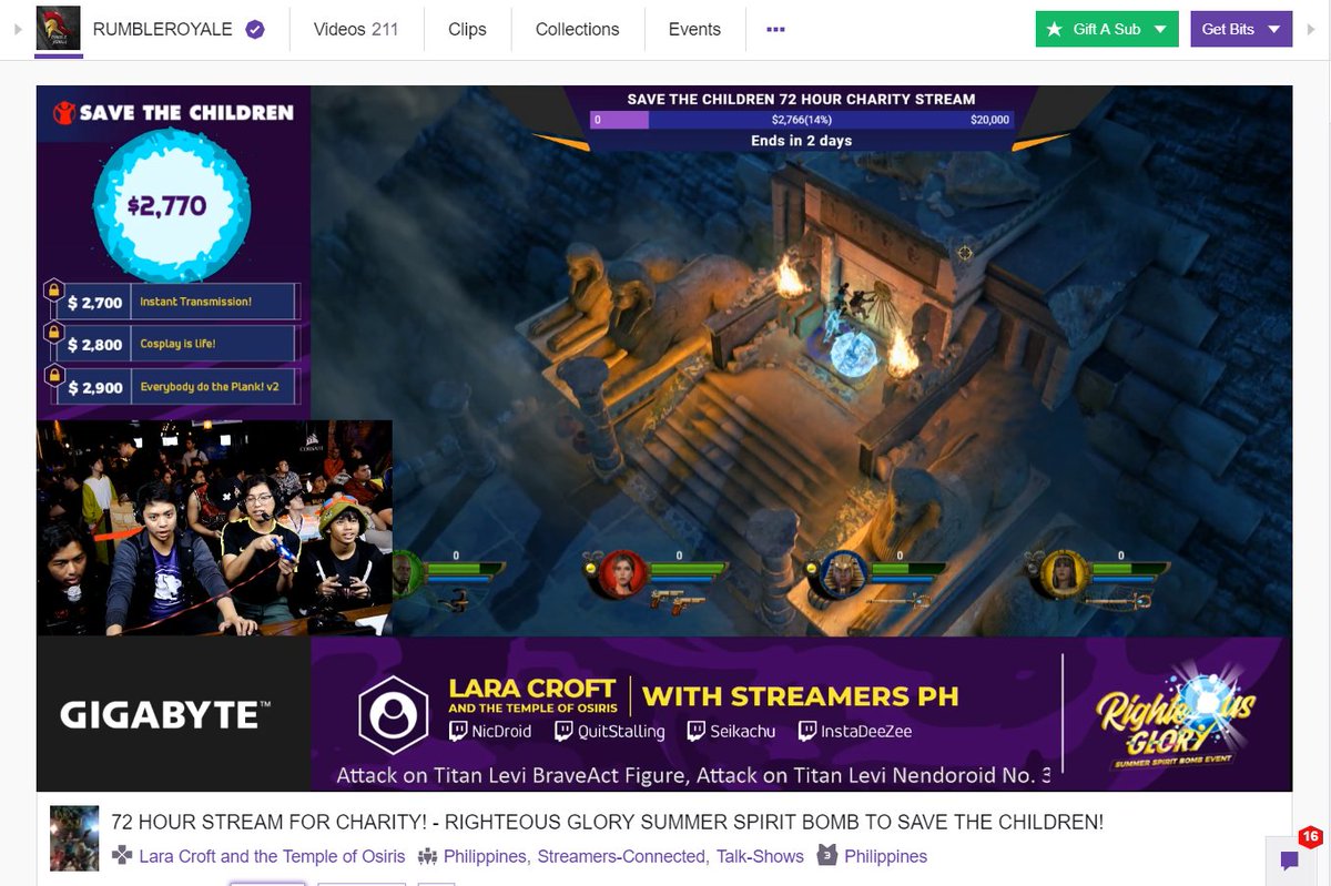 RumbleRoyalePH's tweet photo. $2,770 donation achievement unlocked!!!

Go to https://t.co/Er4EyTh9w0

"Lend your energies!!!" The most GLORIOUS gaming celebration of the Summer is here! 😲

REIGN SUPREME!

#RIGHTEOUSGLORY

#StreamersPH
#SupportPinoyStreams
#SaveTheChildren https://t.co/Q3D0FLLmCs
