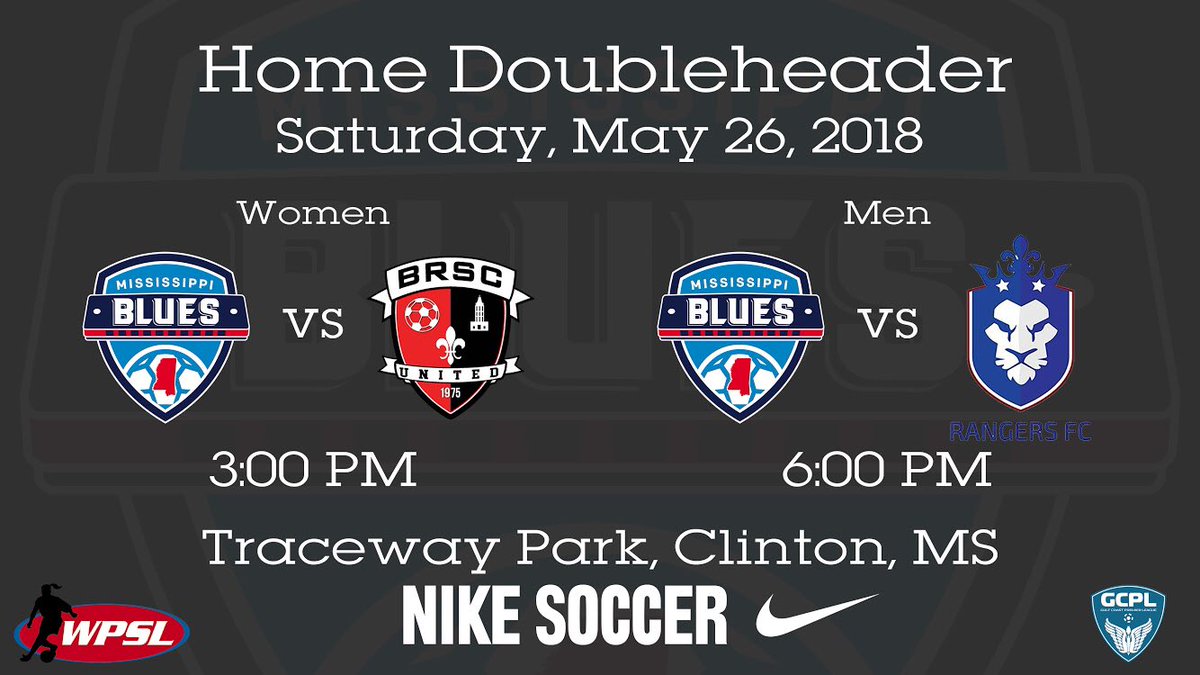 GAMEDAY!!! Doubleheader today at Traceway Park in Clinton.  Come on out and support Mississippi’s Homegrown Club!  #Homegrown