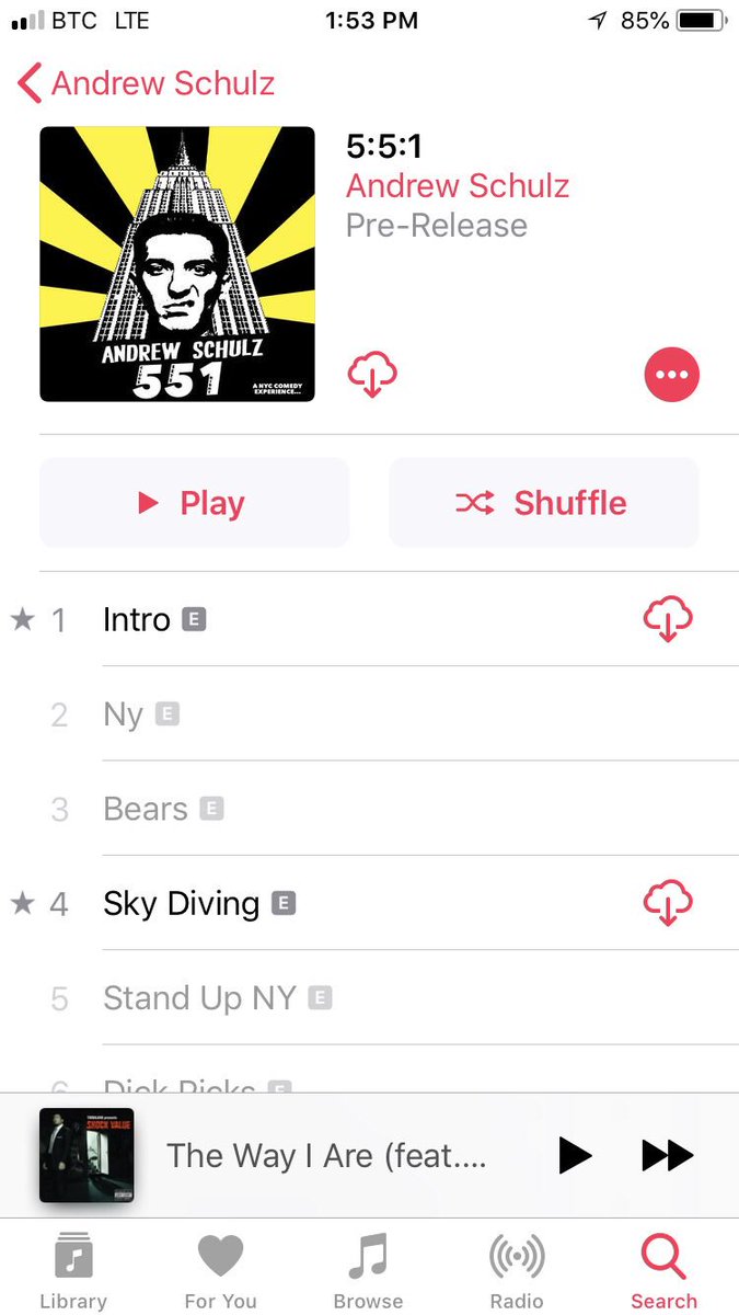 gregory_collie's tweet photo. Got the @andrewschulz 551 Loaded in my Apple Music waiting for it drop! Funniest, Most underrated comedian out right now! https://t.co/Kl2L7sdRNg