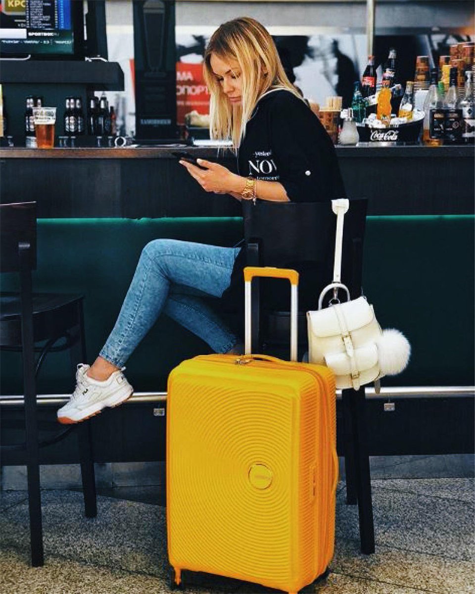 american tourister soundbox yellow