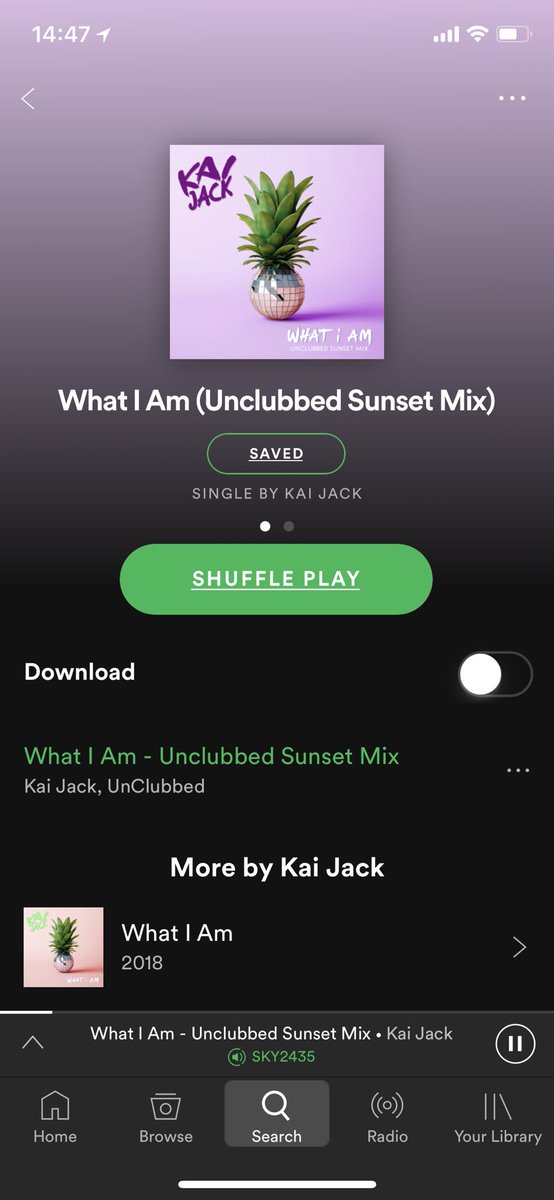 KaiJackOfficial's tweet image. Perfect day to get the @UnClubbedComp mix of #WhatIAm on if we do say so. ☀️ open.spotify.com/album/1GRgMIqY…
