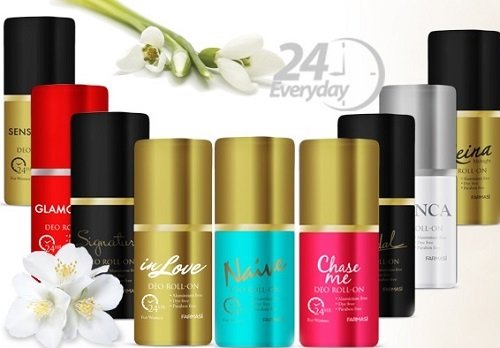 Farmasinin bayanlara özel 
📌Alüminyum
📌Paraben
📌Boya içermeyen roll-onlarıyla hem sağlıklı hem de hoş kokulu bir yaz geçirin..😉