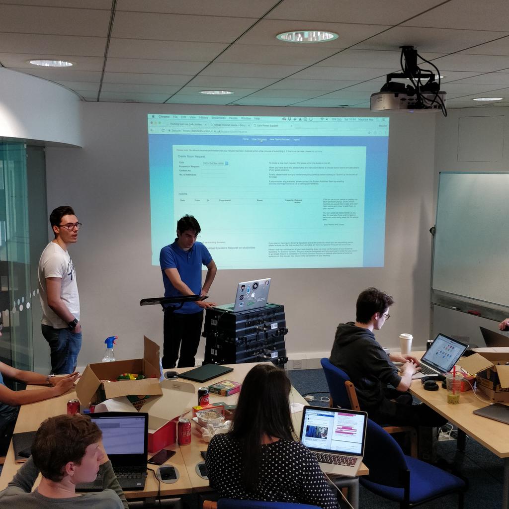 MauriceYap's tweet photo. Training Day for the next year's @ICDoCSoc committee in full swing with @alebonardi leading a session on all things events. Investing in training is important to make sure of another successful year serving @ICComputing students! @icu_activities https://t.co/xpj1oX2zHr