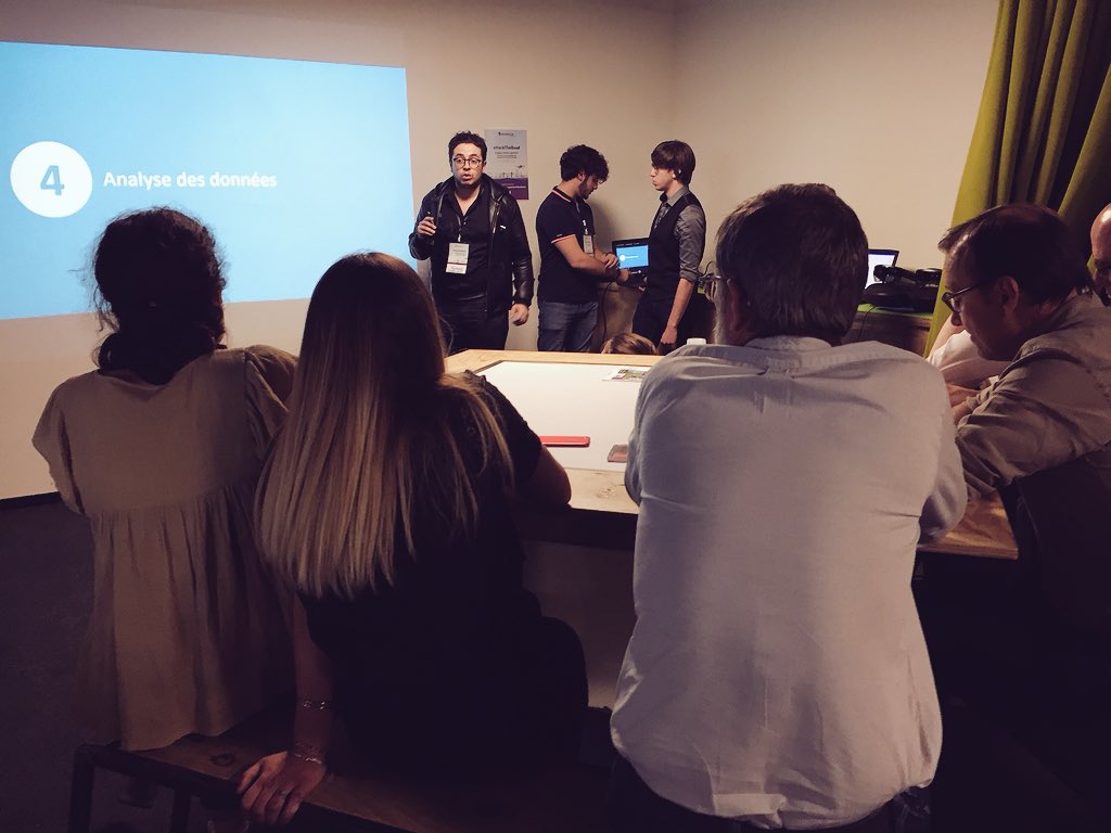 BeMyAppFR's tweet photo. Allez l’équipe « Guardian Drone » !! 🛸
#Hacktheroad #Bordeaux #hashtagbattle @Eurovia_Group @capsciences https://t.co/ZLiPhPXqMk