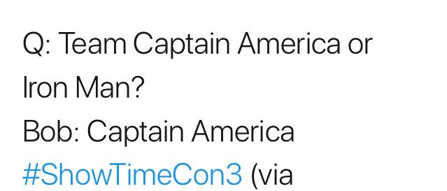 ThebobmorleyTr's tweet photo. Bob chooses Captain America 💪❤️ #bobmorley @ChrisEvans #CaptainAmerica #the100 #ShowTimeCon3 https://t.co/P6lpDudTCs