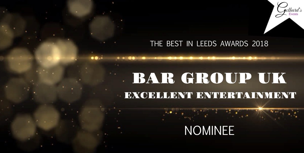 BARGroupUK's tweet photo. We've been nominated for a Best In Leeds Award Please vote for us!  #voteforus #bestinleeds #Awards #BILawards2018 https://t.co/MIEyVMGe1F
