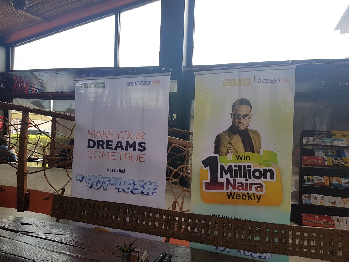We're live at TerraKulture for our first <a href="/creamplatform/">The Cream Platform</a> millionaire draw. Head over to our IG <a href="/myaccessbank/">Access Bank Plc</a> for more highlights. #AccessCREAM