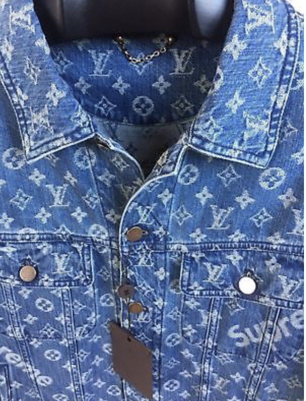aspsluxurykicks81 on X: @MeekMill rocking the Louis Vuitton Supreme Denim  Monogram Jacket 56 extremely exclusive got a few available contact info in  bio..  / X