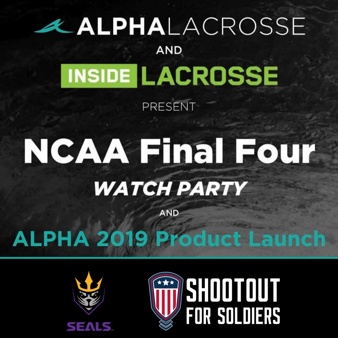The <a href="/InsideLacrosse/">InsideLacrosse</a> &amp; <a href="/AlphaLacrosse/">Alpha Lacrosse</a> #NCAA Final Four watch party and #ALPHA 2019 Product Launch is kicking off in one hour. Who’s coming? 👉🏻📲
____________________________
#brandlaunch #lifestyleapparel #ncaalax #lacrossechampionships #alphalifestyle