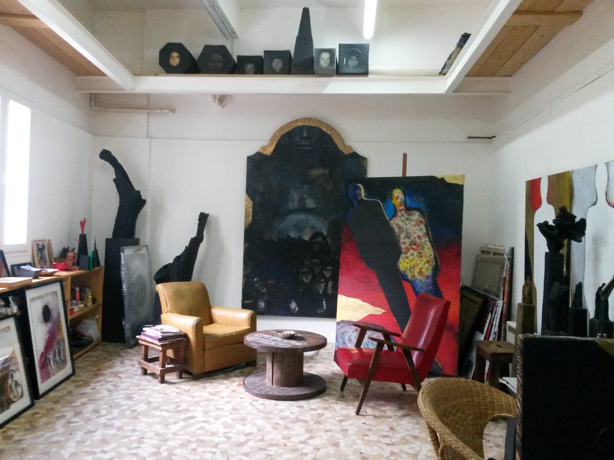 #lesfrigos2018 #escalierB #2èmeétage

Grazyna Remizewska peintre sculpteur
remiszewska.free.fr

 26-27 mai 2018
 Portes Ouvertes : les-frigos.com/acces.html 
 #lesfrigos #frigos #frigonautes