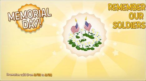 PeanutsTale's tweet photo. Show you remember this Memorial Day! From May 25th - May 28th collect the following items to receive your limited edition Soldier’s Grave.  Requirements:
 🏆Flower Trophy: 1
 💐Flower Bouquet: 4...
 💌Postcard: 2
 🌼Daisy Flower: 15 See you around town 👋! See More https://t.co/46EYZQwMUS