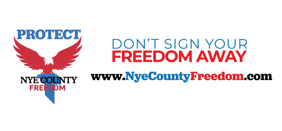 NyeFreedom's tweet photo. Go to https://t.co/ltMUX5GtRu and learn why residents of Pahrump, Beatty, Amargosa Valley, Tonopah and all of Nye County should not sign their freedom away! DECLINE TO SIGN the petition attacking Nye County's local businesses! Keep Nye County Great!

#NyeCountyFreedom #Pahrump https://t.co/XNumqhgHtA
