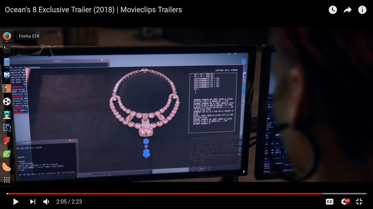 Pepulani_'s tweet image. @rihanna using @kalilinux in #Oceans8 recent trailer rihanna... Kali ftw