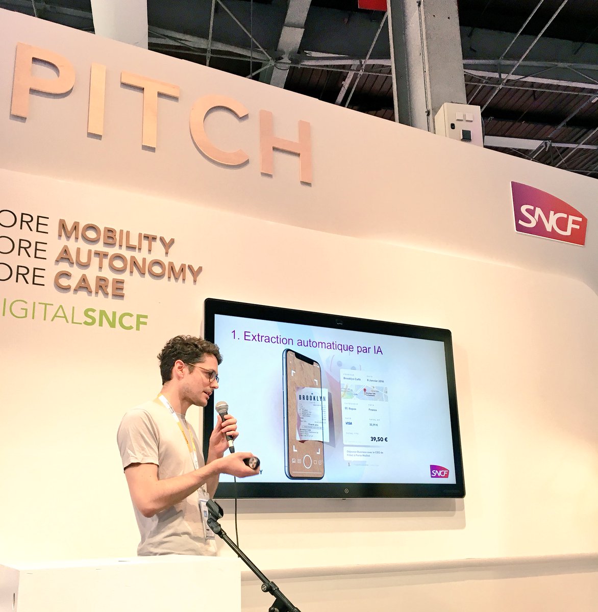 maillet_barb's tweet photo. Marre de saisir vos notes de frais? @JenjiApp a la solution pour vous faciliter la vie! #lastpitch #Vivasncf #vivatech @SNCF_Digital https://t.co/ZyqmKisCK4