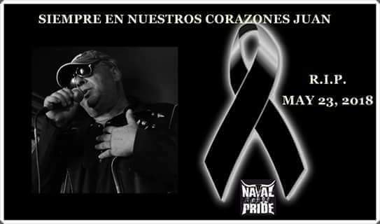 natal_pride's tweet photo. R.I.P. MAY 23, 2018  the VOICE of NATAL PRIDE Juan antonio Moreno, has died of cancer.
The whole band is destroyed. Rest in peace https://t.co/rF6ZTz2IRi