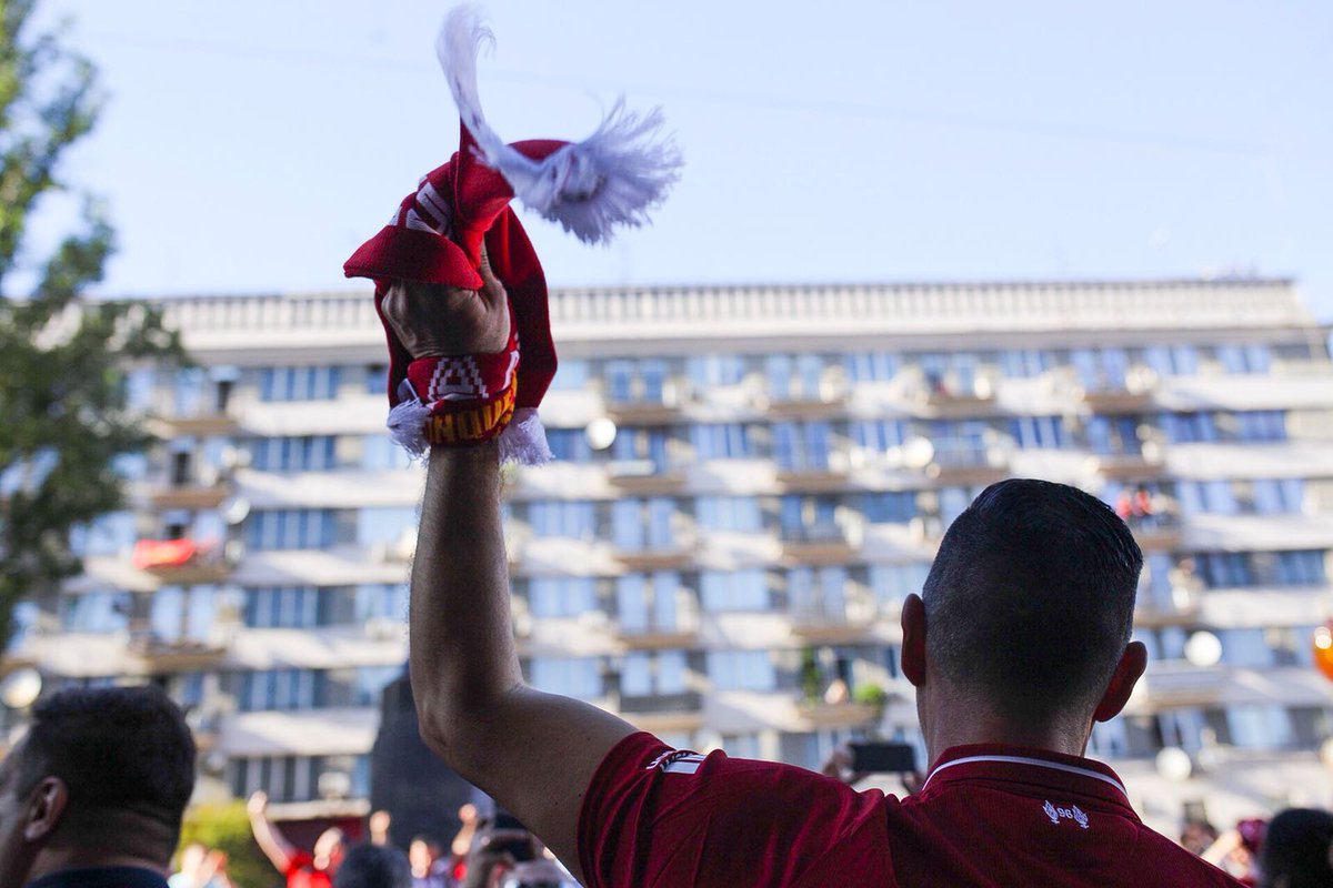 LFC's tweet photo. Loud and proud in Kiev. ❤️

#UCLfinal https://t.co/53uME48rXA