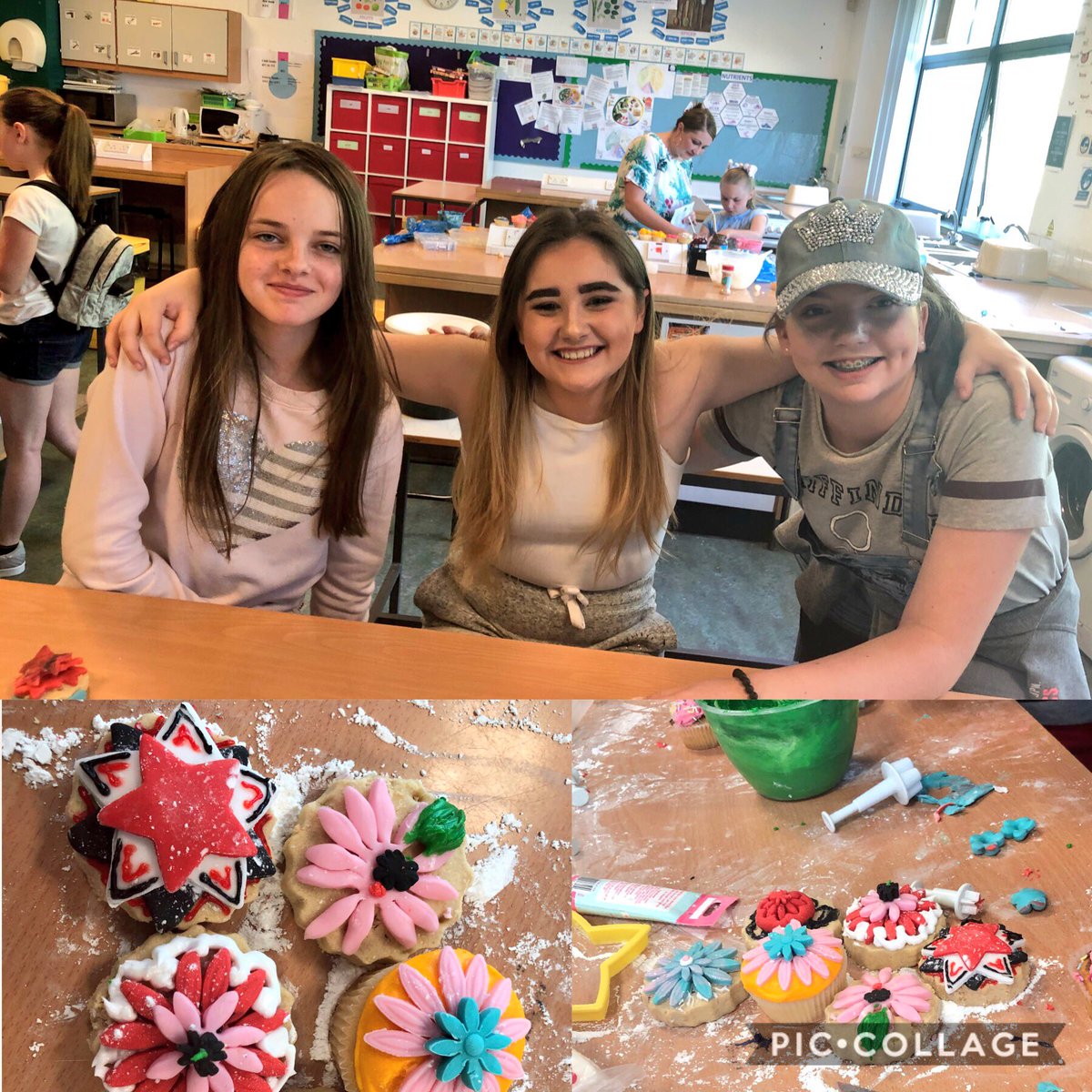 MissKelly_PE's tweet photo. Brilliant turn out at the @BraesHigh Family Fun Day! Well done to the Flourish members Brooke, Hannah & Shannon who delivered sessions on creativity in cake/cookie decorating! Also Well done to Mr Rooney on a fantastic day! ππ¨βπ©βπ§βπ¦π#BraesFamFun2018 #community #confidence https://t.co/AA9dGt4K1t
