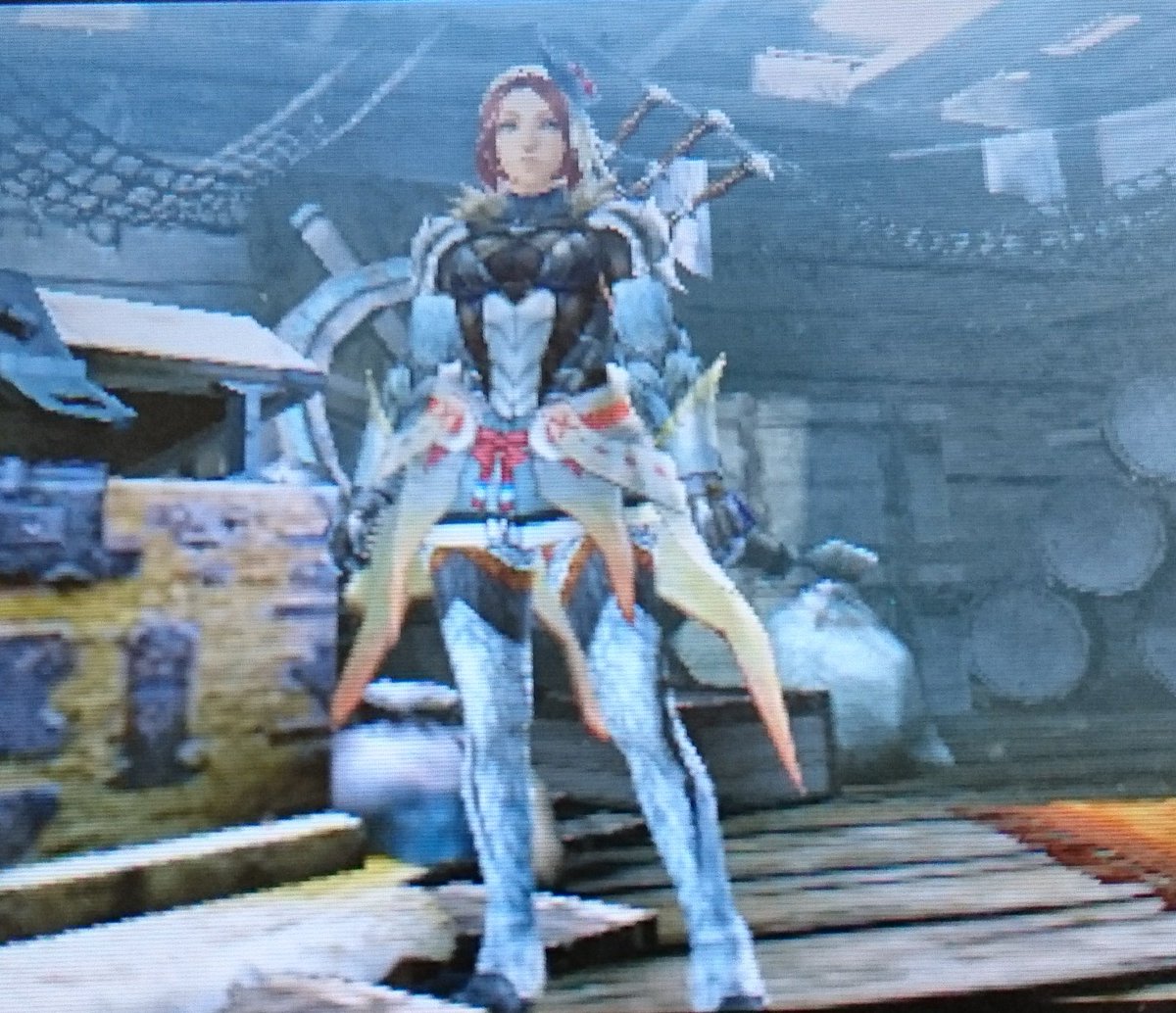 クワジーロ 遅れてしまってごめんなさい 茉梨ちゃん 誕生日おめでとうございます 茉梨ちゃんのなりきり装備作ってみました 装備は大剣 武器はミュオソティスに少し似ている Theアポカリプス 頭 Exフィリア 胴 スパイオs 腕 フィリアr 腰 荒天 帯