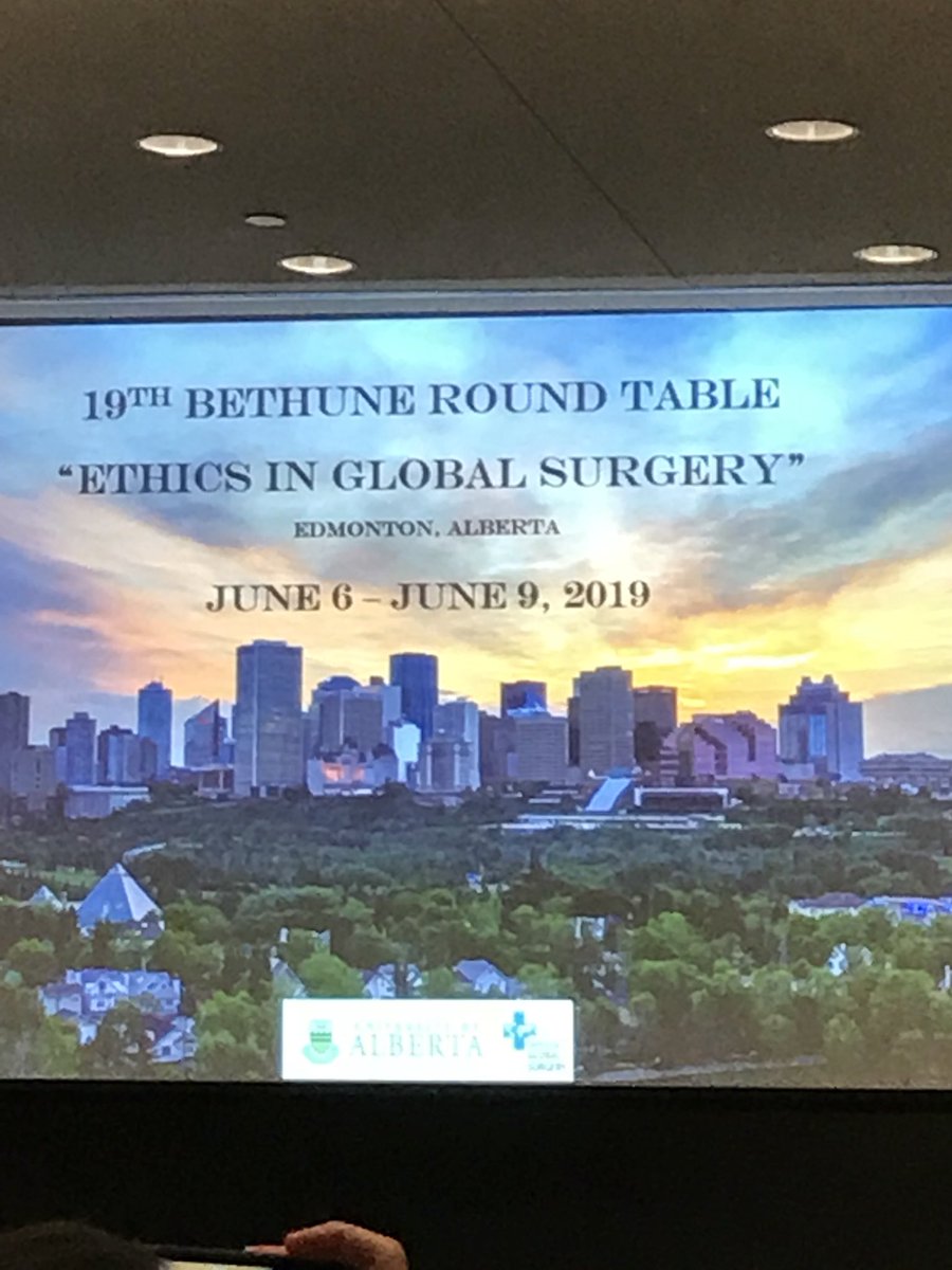 Stay tuned for next year <a href="/BethuneRound/">Bethune Round Table 2018</a> “Ethics in Global Surgery” June 6-9, 2019 in Edmonton, Alberta. #globalsurgery <a href="/HarvardPGSSC/">Harvard Global Surgery</a> <a href="/WCMSurgery/">Weill Cornell Medicine Surgery</a> <a href="/PennPGSG/">Penn Global Surgery Group</a> <a href="/RUglobalsurgery/">RutgersGlobalSurgery</a> <a href="/UCSFglobalsurg/">UCSF GSSA</a> <a href="/GHP_HarvardChan/">Harvard Global Health & Pop</a> #surgery #ethics