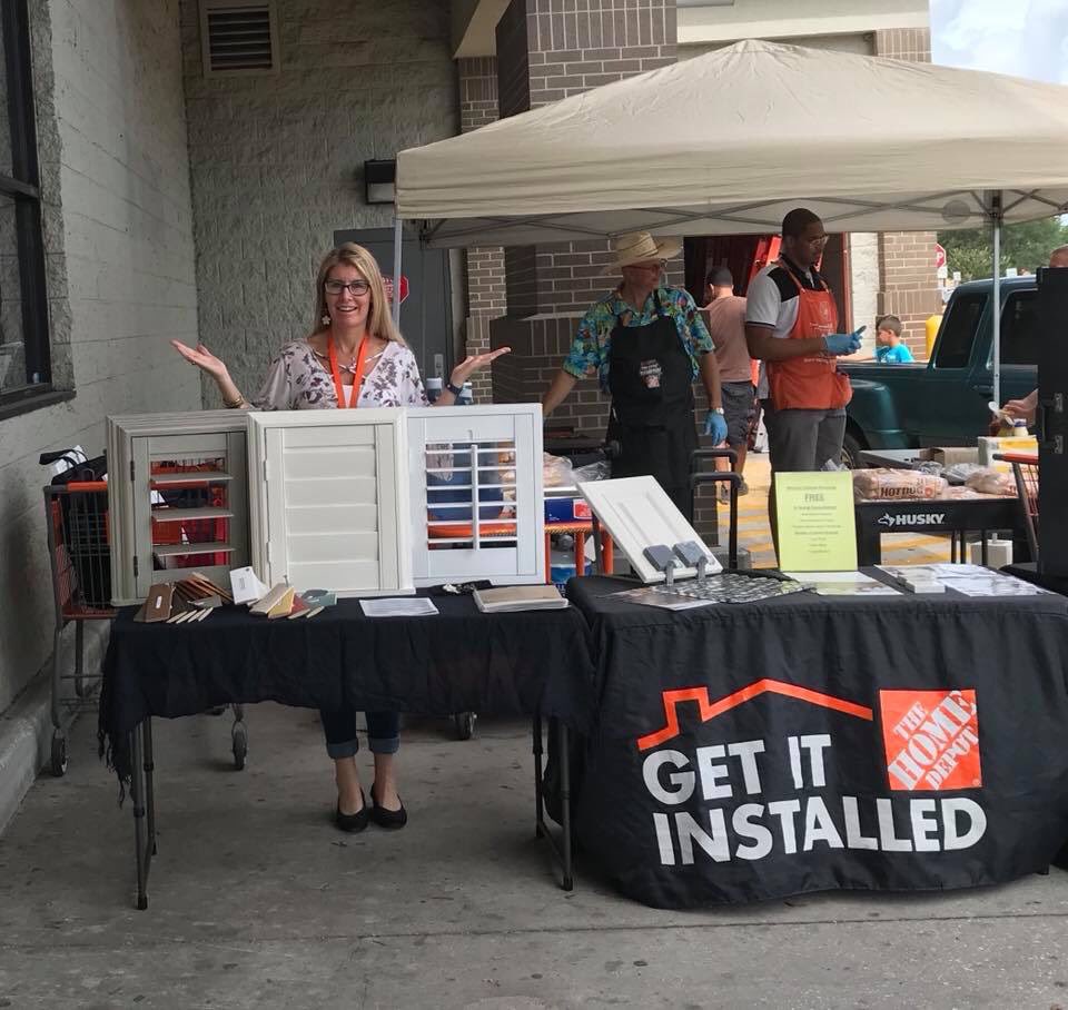 Rockwood shows up rain or shine! 
Orlando Design consultant Amanda Crostic at Altamonte Springs Store 263
#RockwoodShutter #homedepot #serviceproviderswhorock #shuttersonsaturday