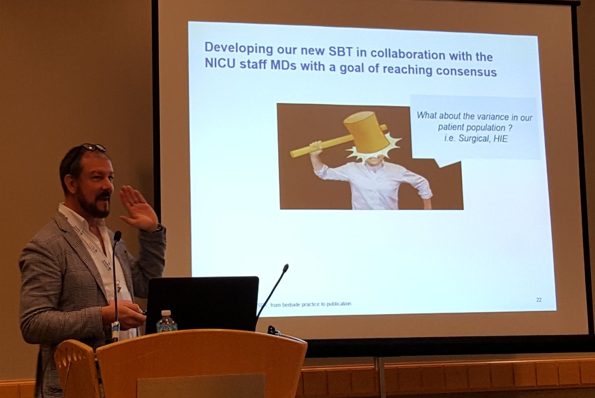 MikaRRT's tweet photo. Awesome work on the success and challenges of implementing a SBT guideline in the SickKids NICU by Michael Finelli.
@CSRT_tweets @SickKidsNews #CSRT2018 https://t.co/0ivcCXIpOF