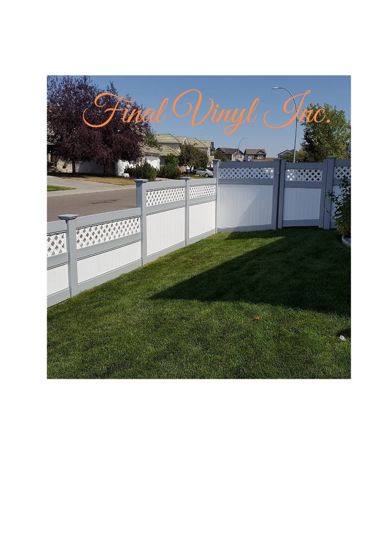 FinalVinylInc's tweet photo. We provide homeowners and commercial property owners premium new vinyl fencing products that are backed by a limited lifetime.  #vinylfences #Calgary #fencing #quality #maintenancefree #vinylfencing #landscape https://t.co/HtroWD5mre